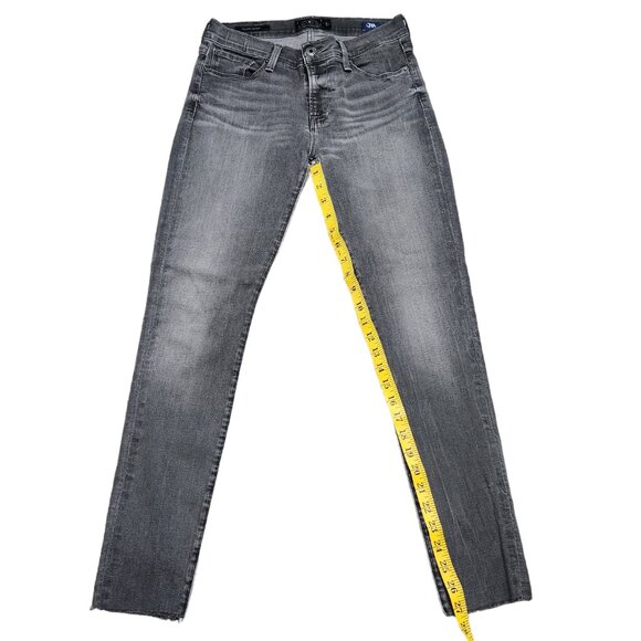 Lucky Brand Brooke Skinny Stretch Jeans Gray Orta Premium Raw-Hem 2/26A - Picture 4 of 8